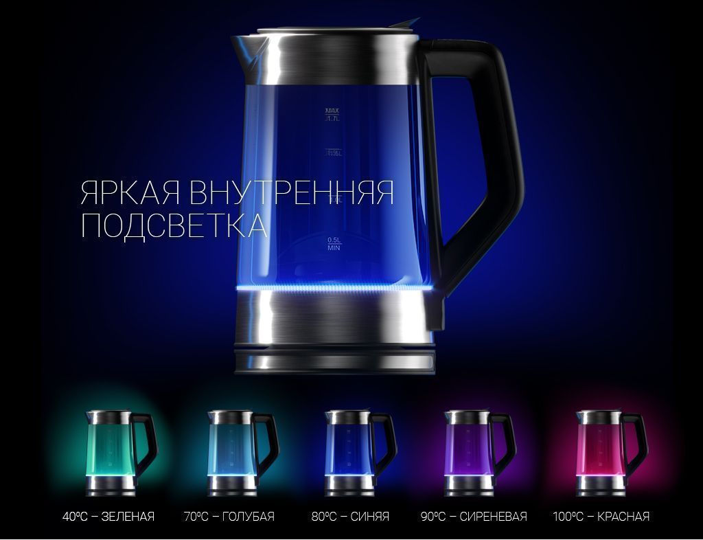 Чайник Polaris PWK 1711CGLD - rich_content №2