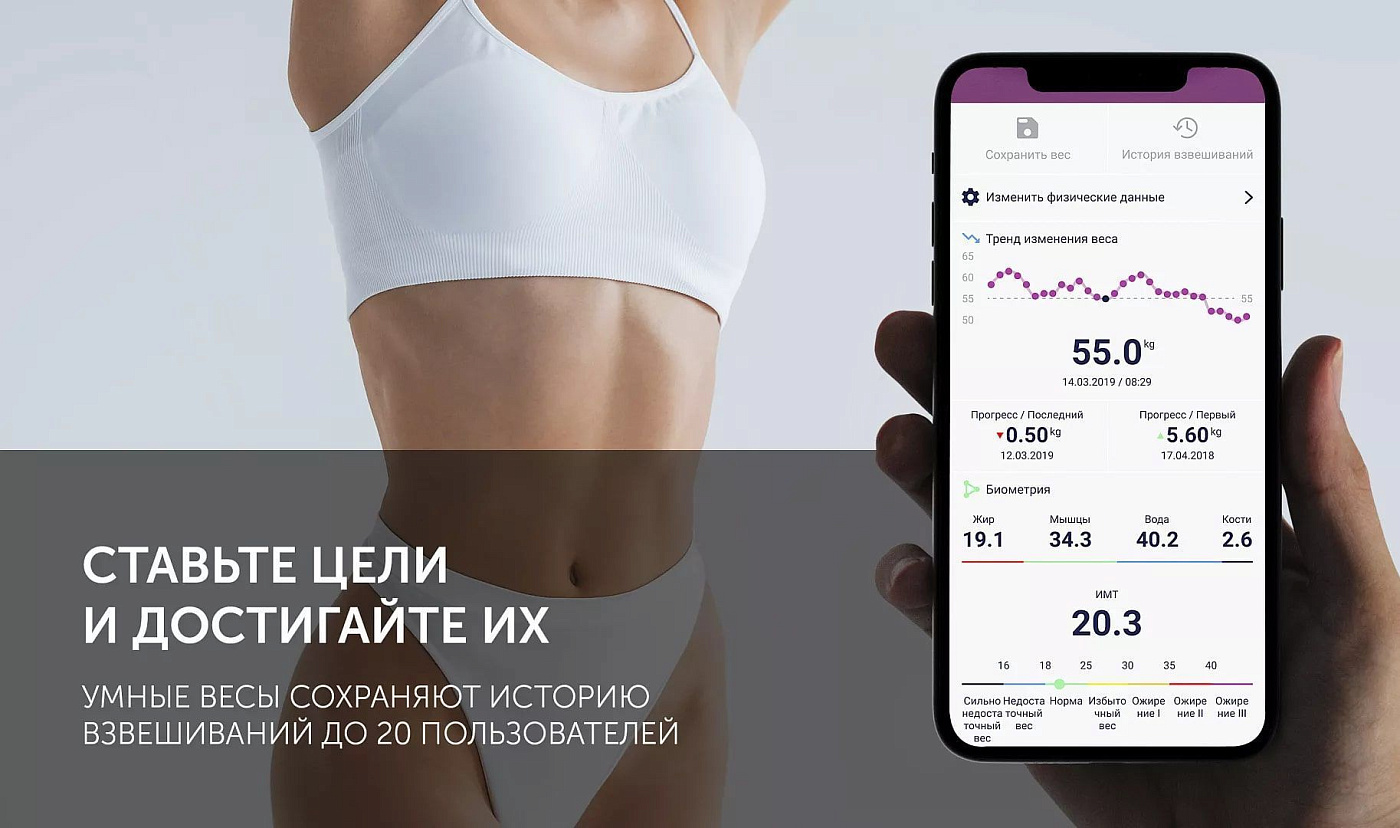 Весы напольные Polaris PWS 1898 IQ Home - rich_content №6