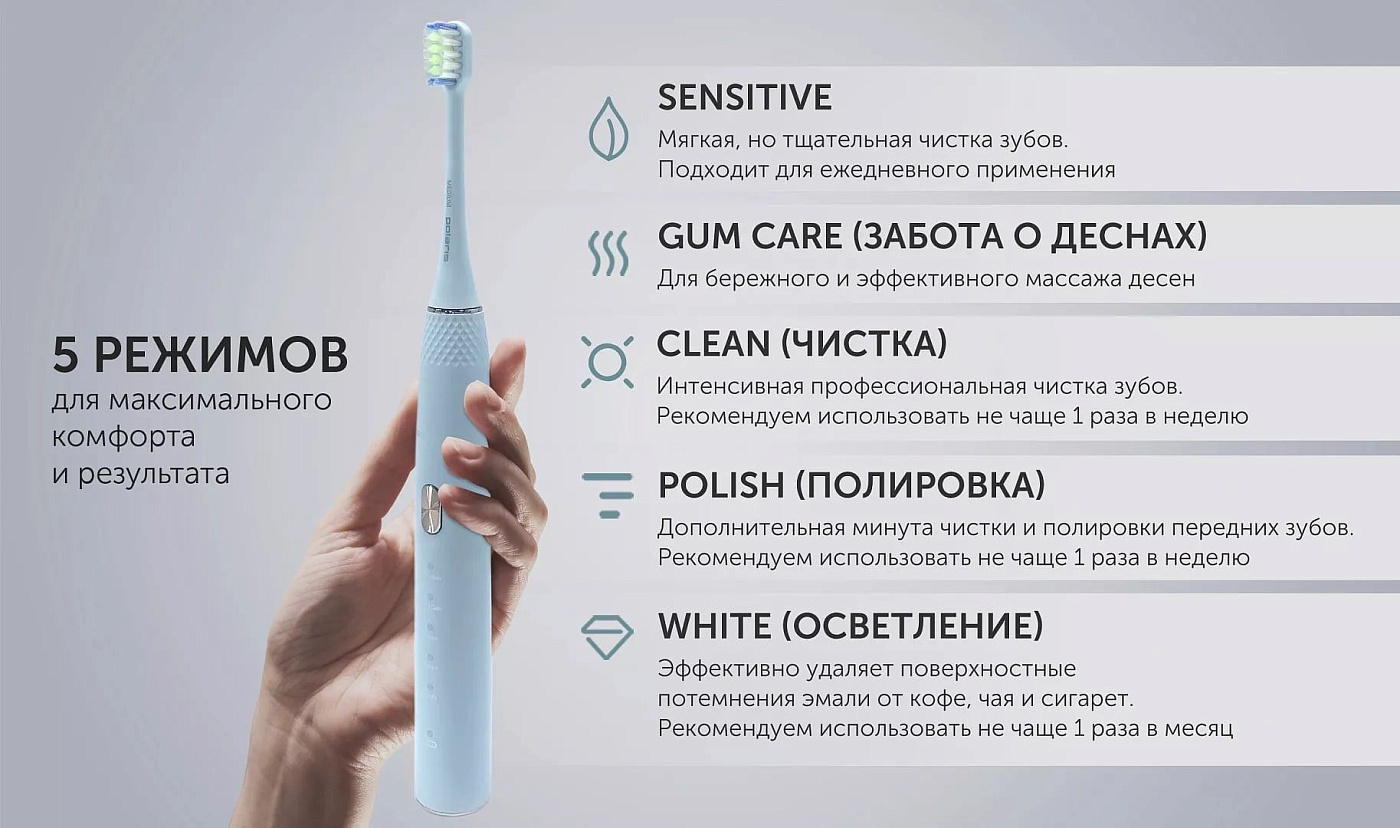 Электрическая зубная щетка Polaris PETB 0701 TC - rich_content №4
