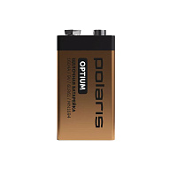 Батарейки щелочные Polaris PB 9V (6LR61) (1шт) Optium